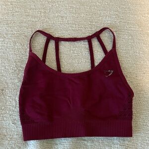 Gymshark Burgundy Sports Bra